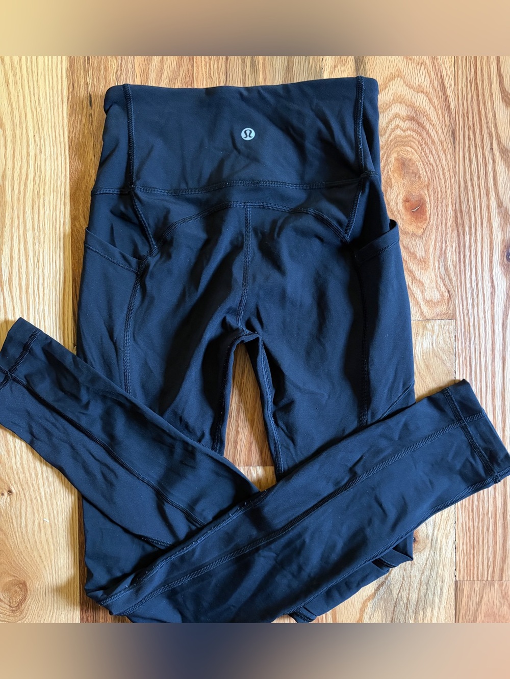 lululemon athletica Black Performance Leggings with Interior Label